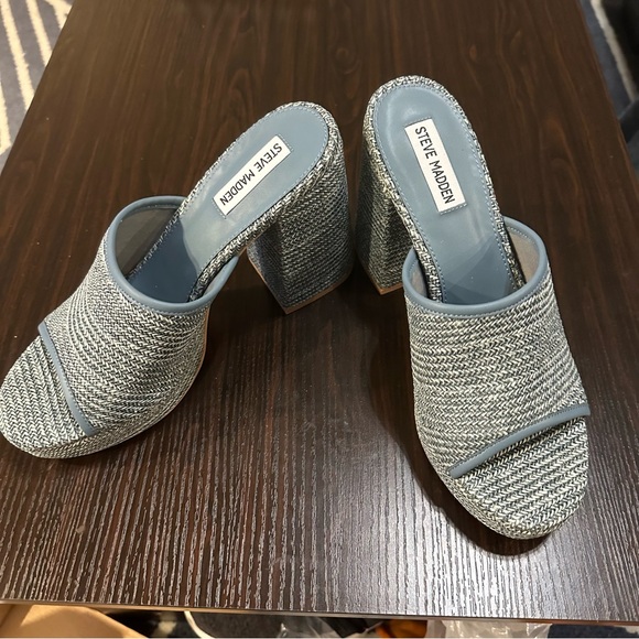 Steve Madden Promising Platform Heeled Mule Size 9 - Picture 3 of 7